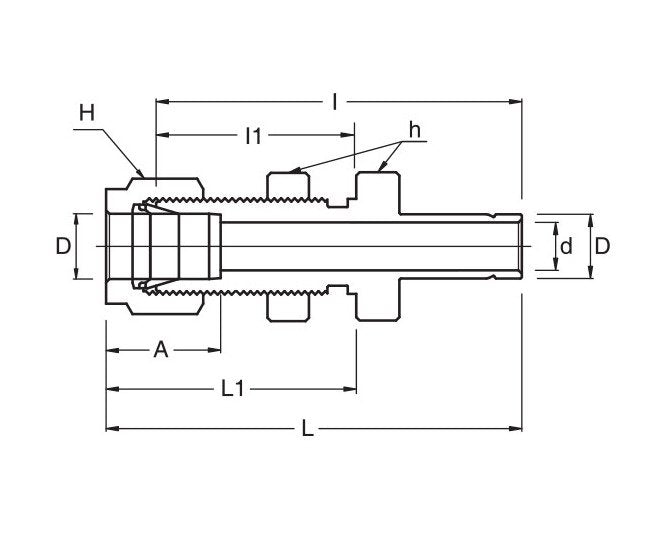 SRB Series 3/8 Inch Bulkhead Reducer - Image 2