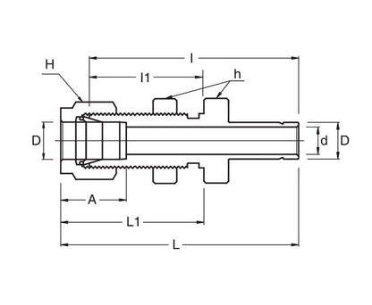SRB Series 3/8 Inch Bulkhead Reducer - Image 2