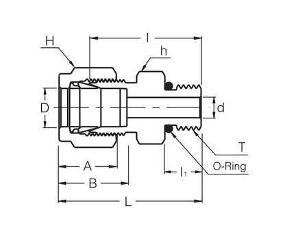 SSMCI Series 25mm Male Connector Fitting - Image 2