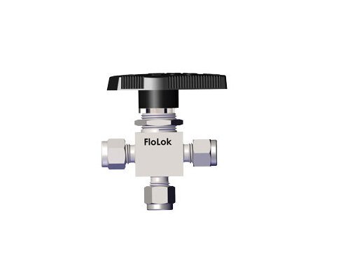 SSP Corp. C-276 3-Way Encapsulated Ball Valve - 1/4 in Female BSPT - Image 1