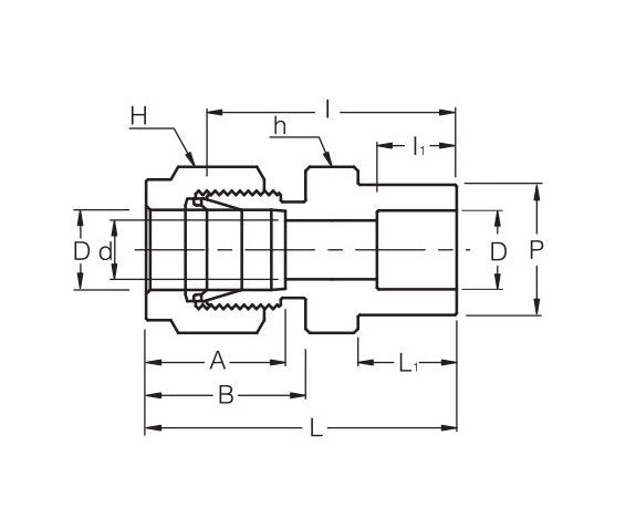 6mm Tube Socket Weld Connector Fitting - SSWCI Series - Image 2