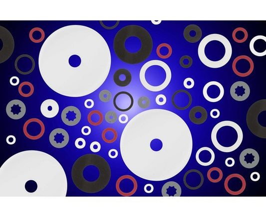 Nylon Washer 1.300-8.875" OD, Natural Color, High-Quality Material - Image 1