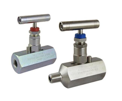 3/8" Standard Pattern Needle Valve, Female x Female NPT, Stainless - Image 1