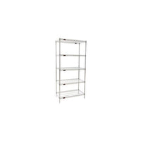 Commercial Stainless Steel Wire Shelving Rack - 24x24x74 inches