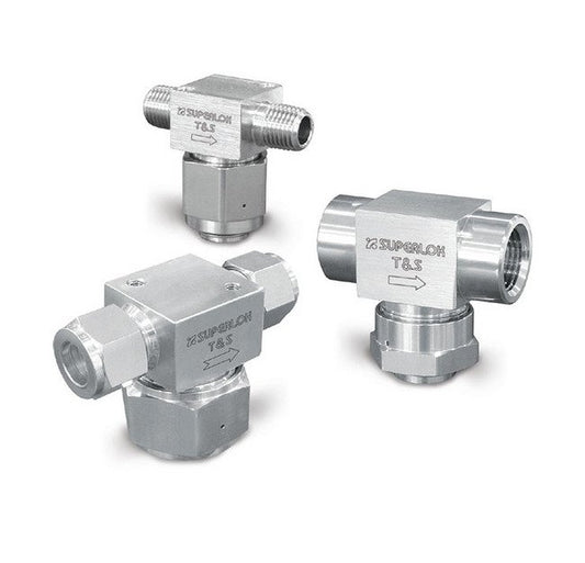 STF Series Micron Tee Filter - 6.4mm Orifice, 1/2" MNPT Inlet - Image 1