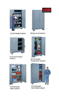 Heavy-Duty Full-Height Combination Steel Cabinet
