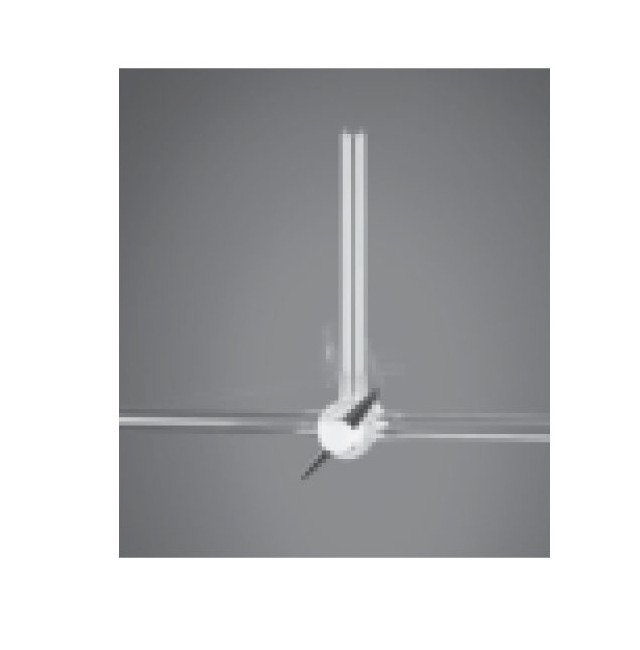 Interflon® 1:7.5 PTFE T-Bore 3-Way Capillary Stopcock - Image 1