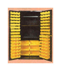 Heavy Duty 102 Bin/3 Shelf Cabinet