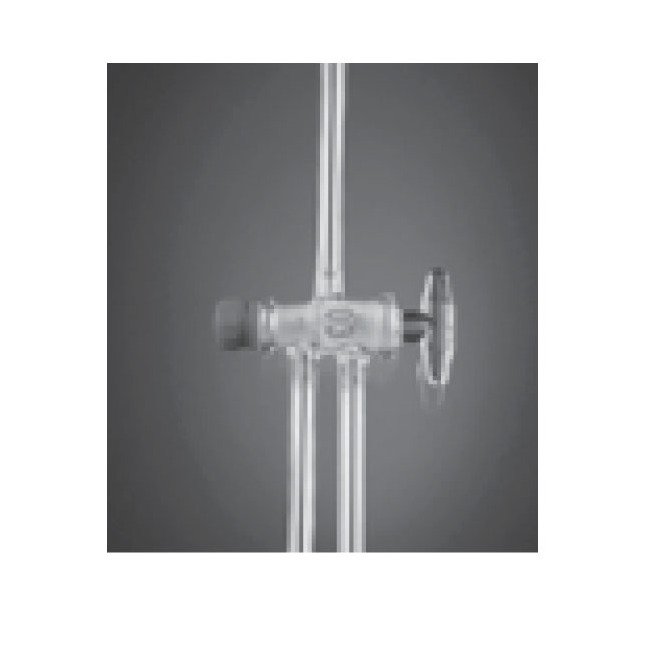 Springham Glass T-Bore 3-Way Stopcock 1:10 - Image 1