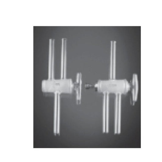 High Vacuum Double Oblique Stopcock - Image 1
