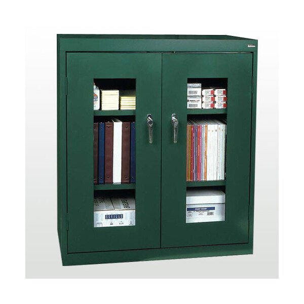 Clear View Counter Height Steel Cabinet - Image 1