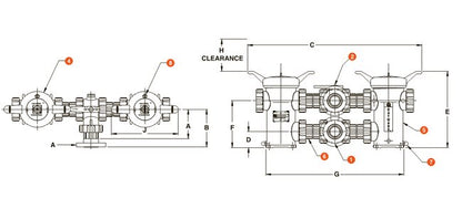 Yale 2-Spool Remanufactured Hydraulic Control Valves - Image 2