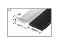 Tanis® 2 Inch Horse Hair H-Profile Rigid PVC Strip Brush
