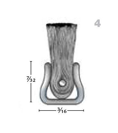 Tanis® Stainless Steel Back Strip Brush - #4, 3x36x0.008 in - Image 2