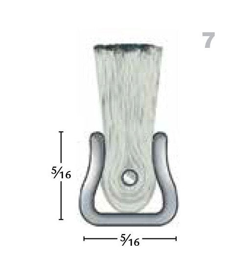 PFA Fill/Galvanized Backing Strip Brush - 1in Trim, 72in Length - Image 2
