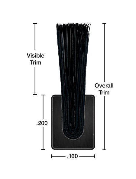 Tanis Fuze Flex Strip Brush - 0.125x0.127 in, 3 in Visible Trim, Black Nylon - Image 4