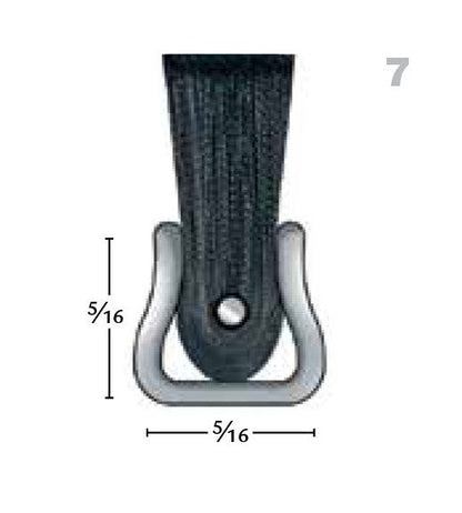 #7 Nylon Strip Brush with 96-inch Length - Galvanized Backing - Image 2