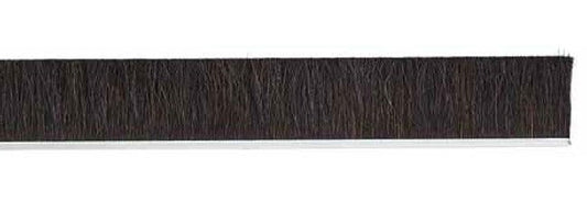Tanis® 1"x36" Metal Back Strip Brush, #4 Galvanized Horse Hair - Image 1