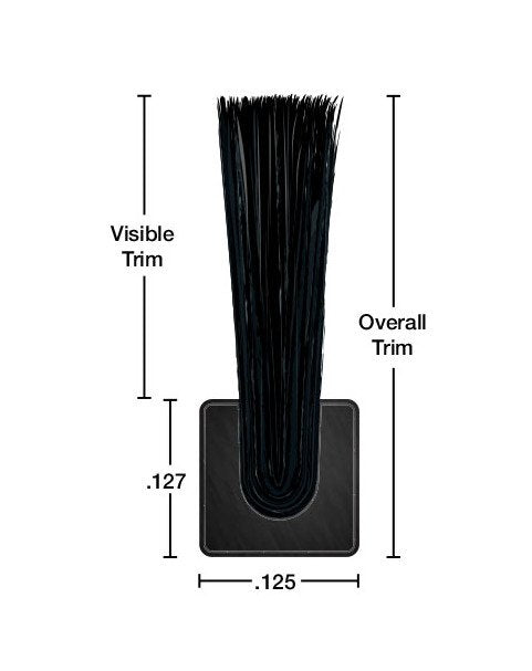 Tanis® Fuze Flex™ Polypropylene Strip Brush - 0.125x0.127in Backing, 2in Trim - Image 2