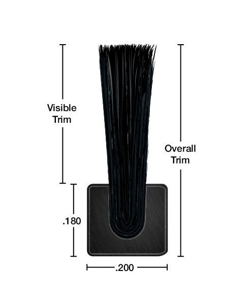 Tanis® Fuze Flex™ Polypropylene Strip Brush - 0.125x0.127in Backing, 2in Trim - Image 3