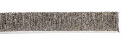 Tanis Stainless Steel Back Strip Brush, 2" Trim, 96" Length, 0.006" Filament - Image 1