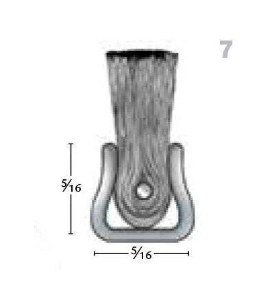 Stainless Steel Back Strip Brush - 3in Trim, 36in Length, 0.014in Filament - Image 2