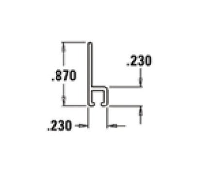 Tanis® Metal Back Strip Brush - Nylon Fill/Stainless Steel Backing, 2x96x0.010 in - Image 5