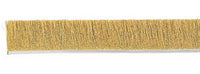 Crimped Brass Fill Strip Brush with Stainless Steel Backing - 4in x 96in