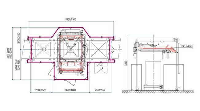 2-1/2" CPVC Simplex Basket Strainer with FPM Seal, Flanged End Connections - Image 2