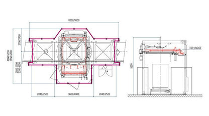 2-1/2" CPVC Simplex Basket Strainer with FPM Seal, Flanged End Connections - Image 2