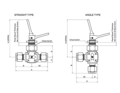 STV Series 1/4" MNPT Toggle Valve with 3.2mm Orifice Size - Image 2