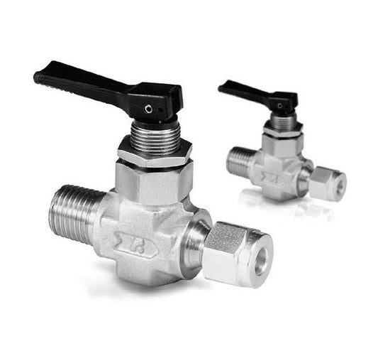 STV Series 3mm SUPERLOK Toggle Valve - 2.0mm Orifice - Image 1