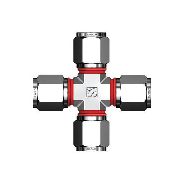 12mm Tube Outside Diameter Union Cross Fitting - Image 1