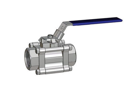 SWB 320 Series Swing-Out Ball Valve with 0.516" Orifice & 1/2" Female PT End - Image 1