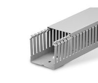 White T1E Narrow Finger HD Wiring Duct - 3in x 2-1/4in