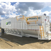 21,000 Gallon Round Bottom Steel Frac Tank with Step