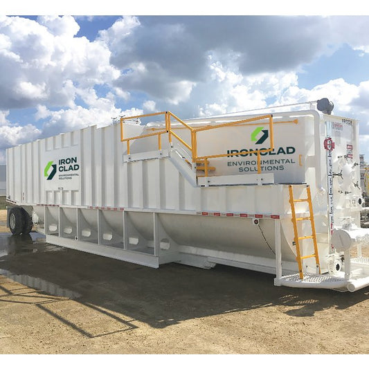 21,000 Gallon Round Bottom Steel Frac Tank with Coil Assembly - Image 1