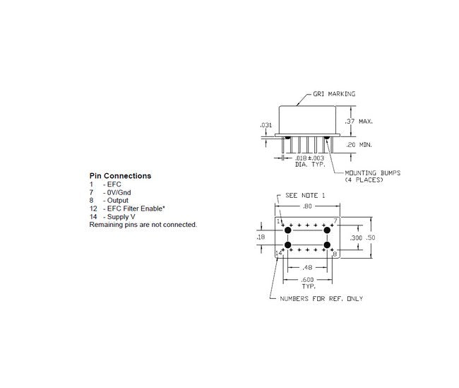 Greenray TCXO 10-50MHz Temperature-Compensated Crystal Oscillator - Image 2