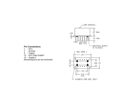 Greenray TCXO 10-50MHz Temperature-Compensated Crystal Oscillator - Image 2