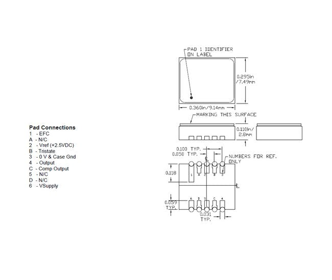 Greenray Industries TCXO 750kHz-800MHz Crystal Oscillator - Image 2