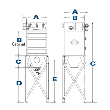 Donaldson® Torit® TD 700-1500 CFM Dust Collector - Image 2