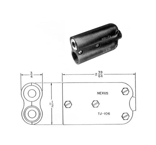 Biaxial Shielded Telephone Jack Switch - 6 Conductors - Image 1