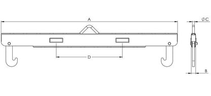 Corrosion-Resistant Ton Cylinder Lifting Bars - Image 2