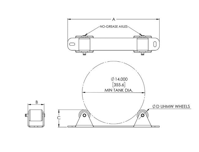 Scaletron Model 3000STâ¢ Cylinder Storage Trunnions - Image 2
