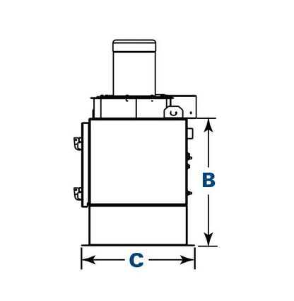 Donaldson Torit PowerCore CP Series Dust Collector - 28.0in Dimension A, 22.3in Dimension B - Image 3