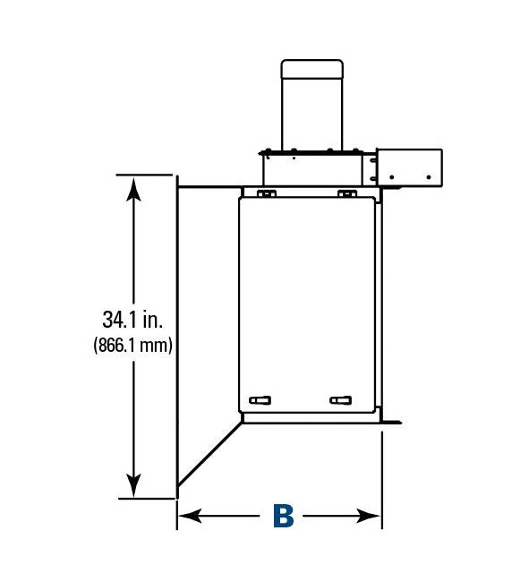 Donaldson Torit PowerCore CP Series Dust Collector - 28.0in Dimension A, 22.3in Dimension B - Image 4