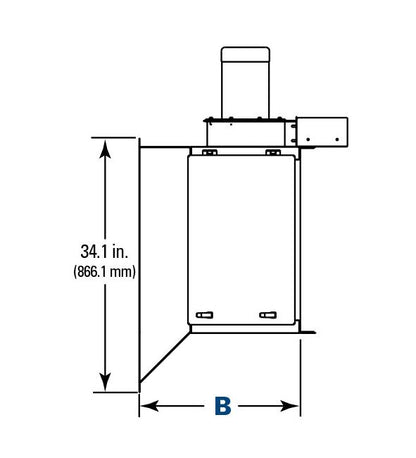 Donaldson Torit PowerCore CP Series Dust Collector - 28.0in Dimension A, 22.3in Dimension B - Image 4