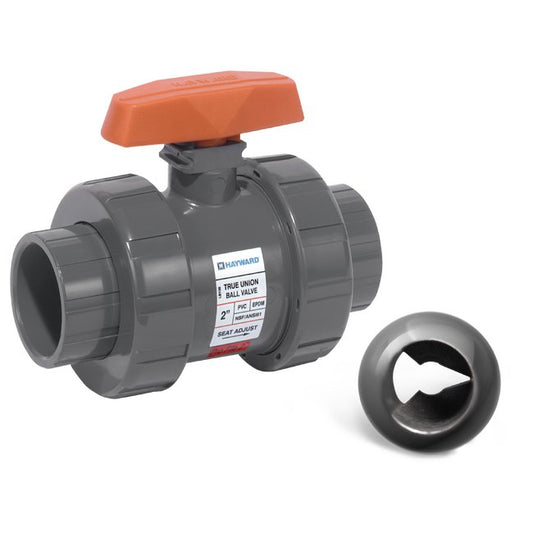 1/2" PVC Profile2 Control Ball Valve with EPDM O-Rings, Flanged End Connections - Image 1