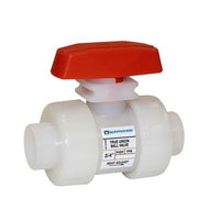 True Union Ball Valve - 3/4 PVDF with FPM O-rings and IPS Socket Fusion End Connections