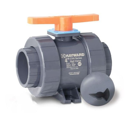 Hayward 4" PVC CVH Series Proportional Control Ball Valve with Flanged Connections - Image 1